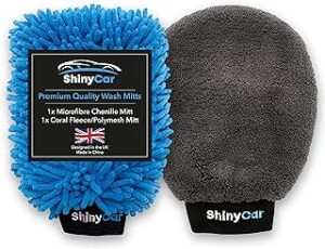 premium car wash microfiber mittens